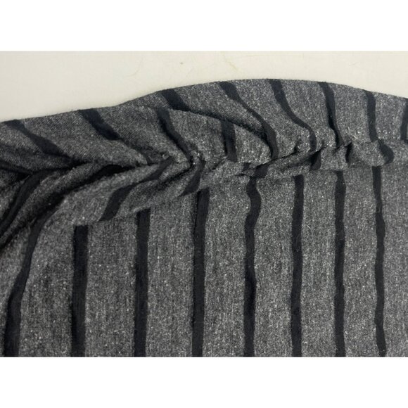 motherhood maternity mid sleeve shirt strip gray black side bunched small READ - Picture 5 of 6